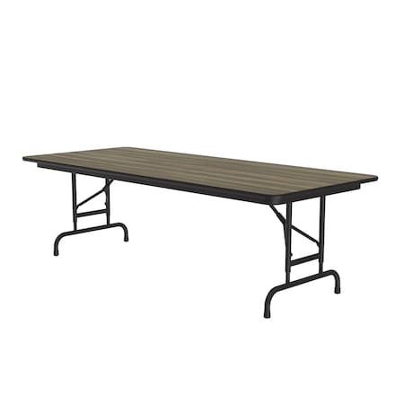 Correll CFA Adjustable HPL Folding Tables 30x72 Colonial Hickory CFA3072PX-53